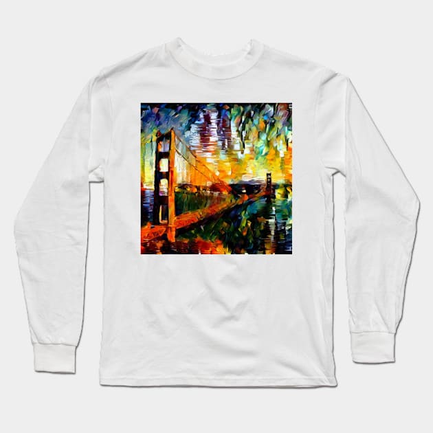 golden gate bridge view point Long Sleeve T-Shirt by Thepurplepig